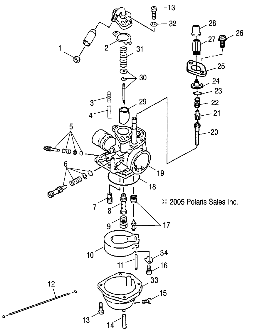 CARBURETOR - A05FA09CA/CB/CC (4999202309920230A08)