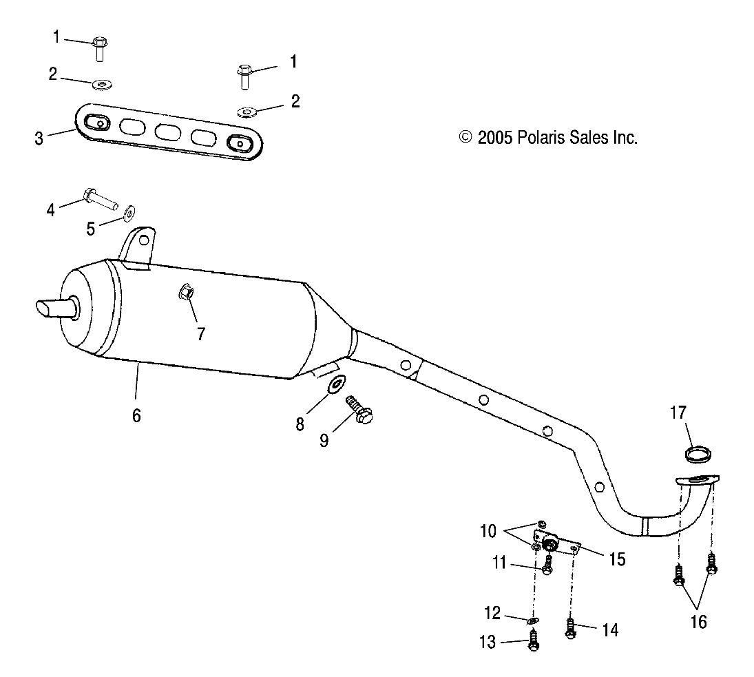 EXHAUST PIPE - A05FA09CA/CB/CC (4999202309920230A09)