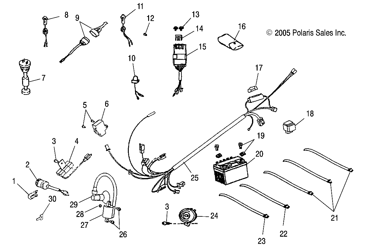 ELECTRICAL PARTS - A05FA09CA/CB/CC (4999202309920230C05)