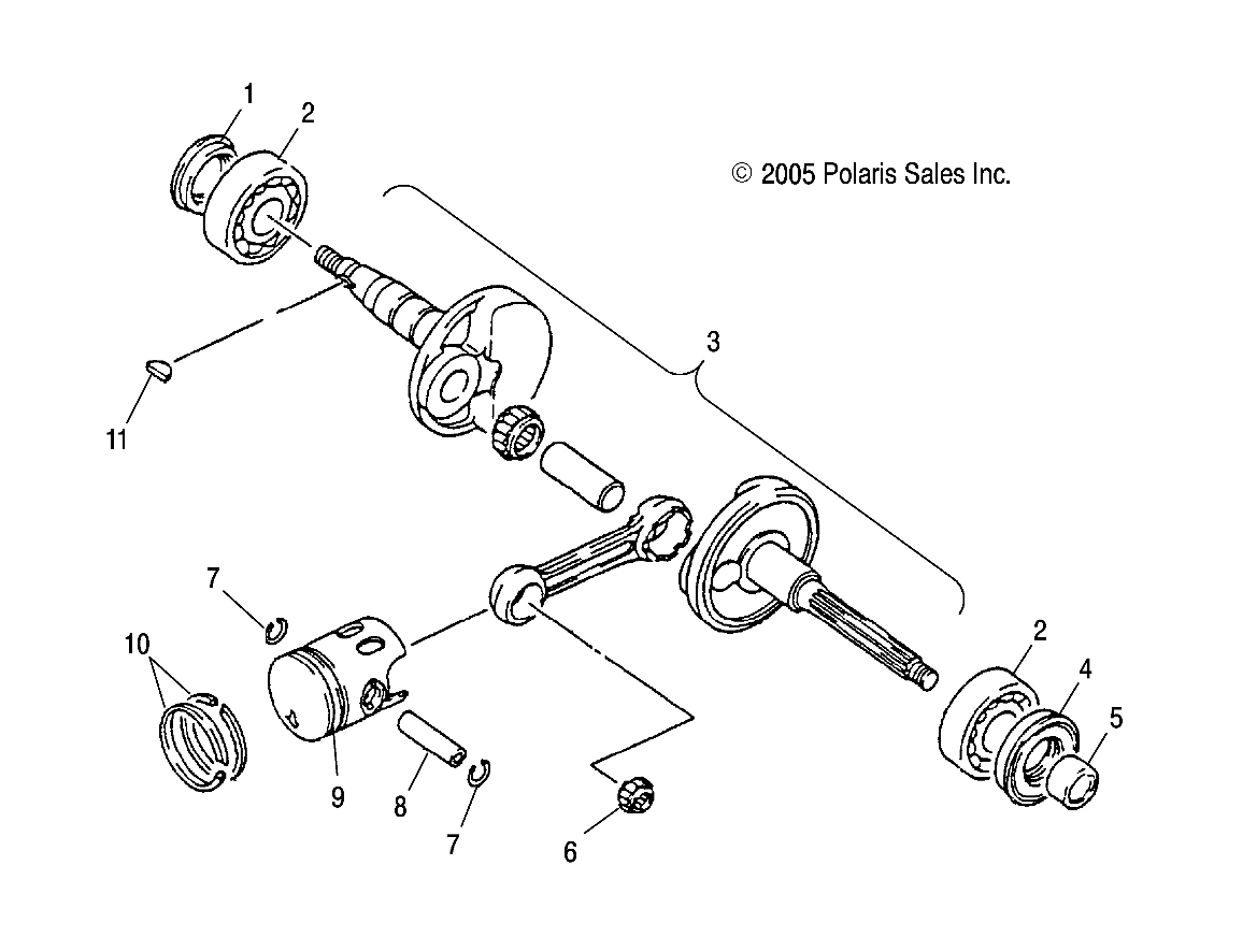 CRANKSHAFT - A05KA05CA (4999202359920235A04)