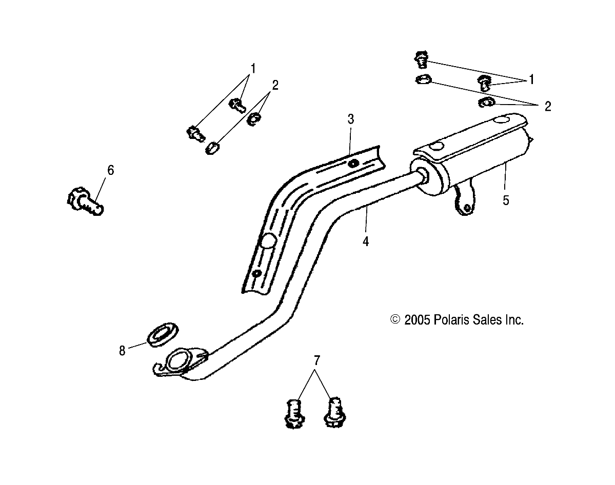 EXHAUST PIPE - A06KA05CA/CB/CD (4999202359920235A09)