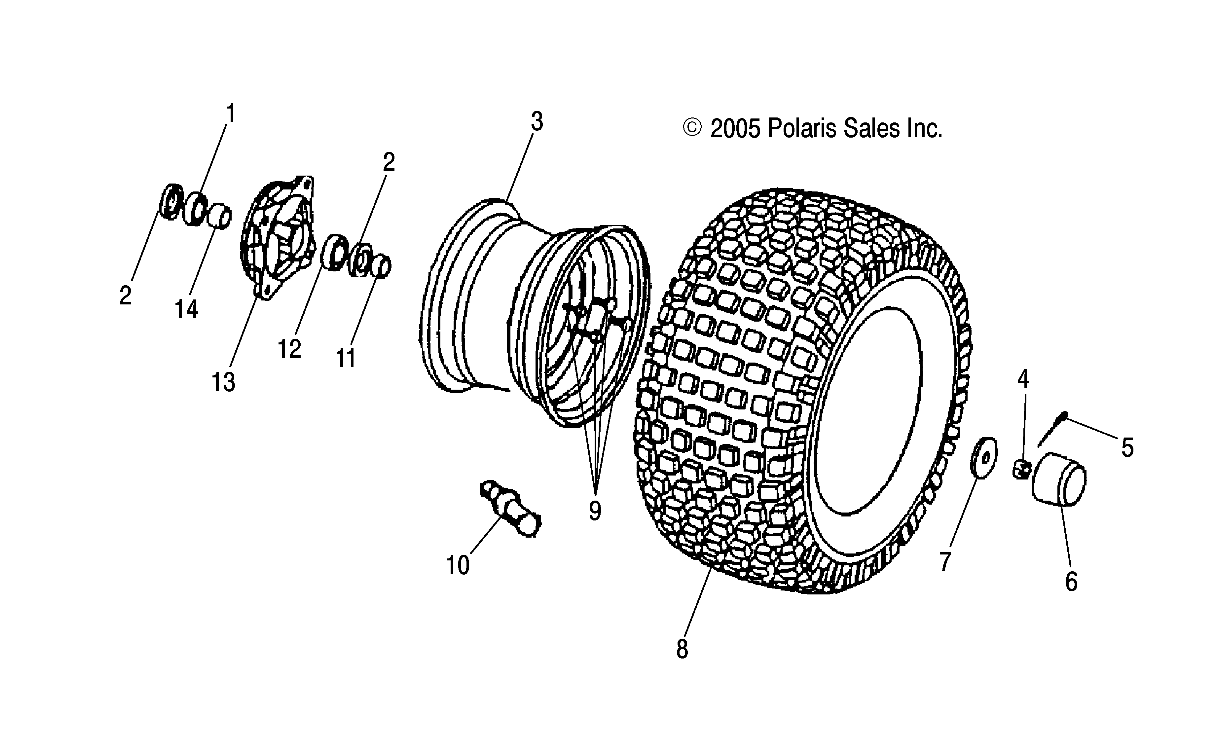 FRONT WHEEL - A04KA09CA/CB (4999202359920235B07)