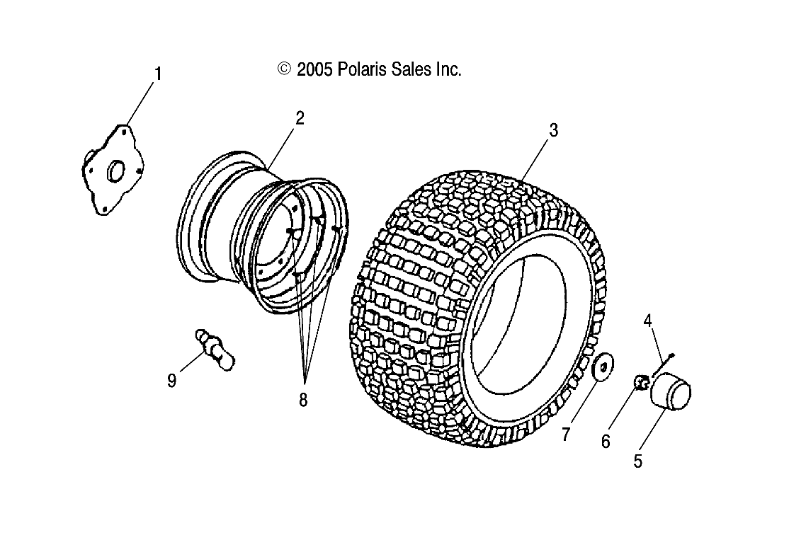 WHEEL, REAR - A06FA09CA/CB/CC (4999202359920235B08)