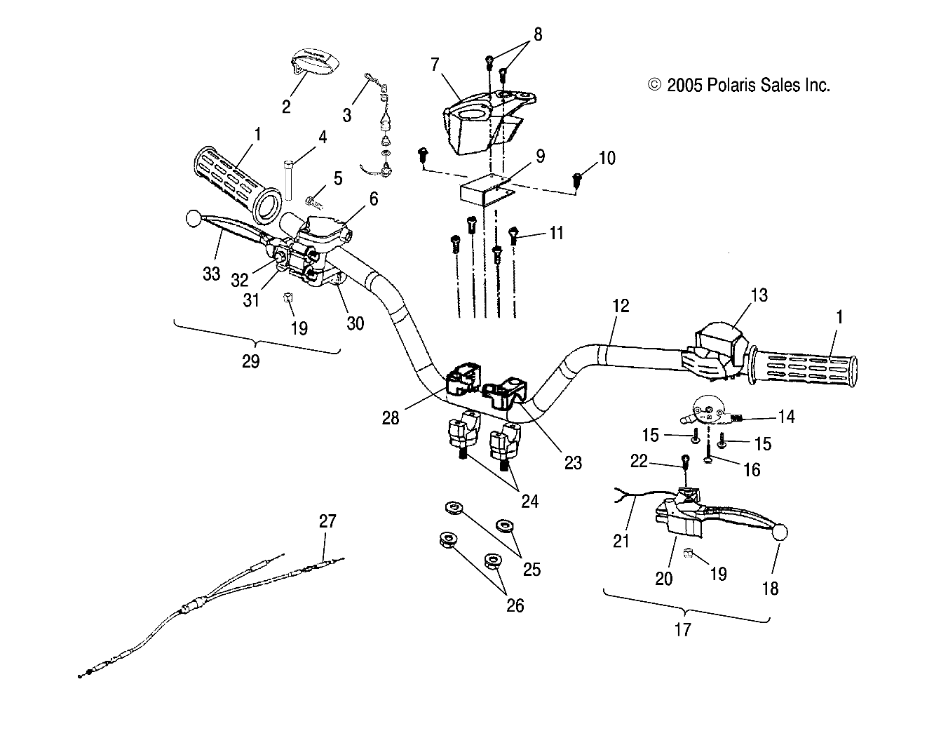 HANDLEBAR - A06KA05CA/CB/CD (4999202359920235B11)