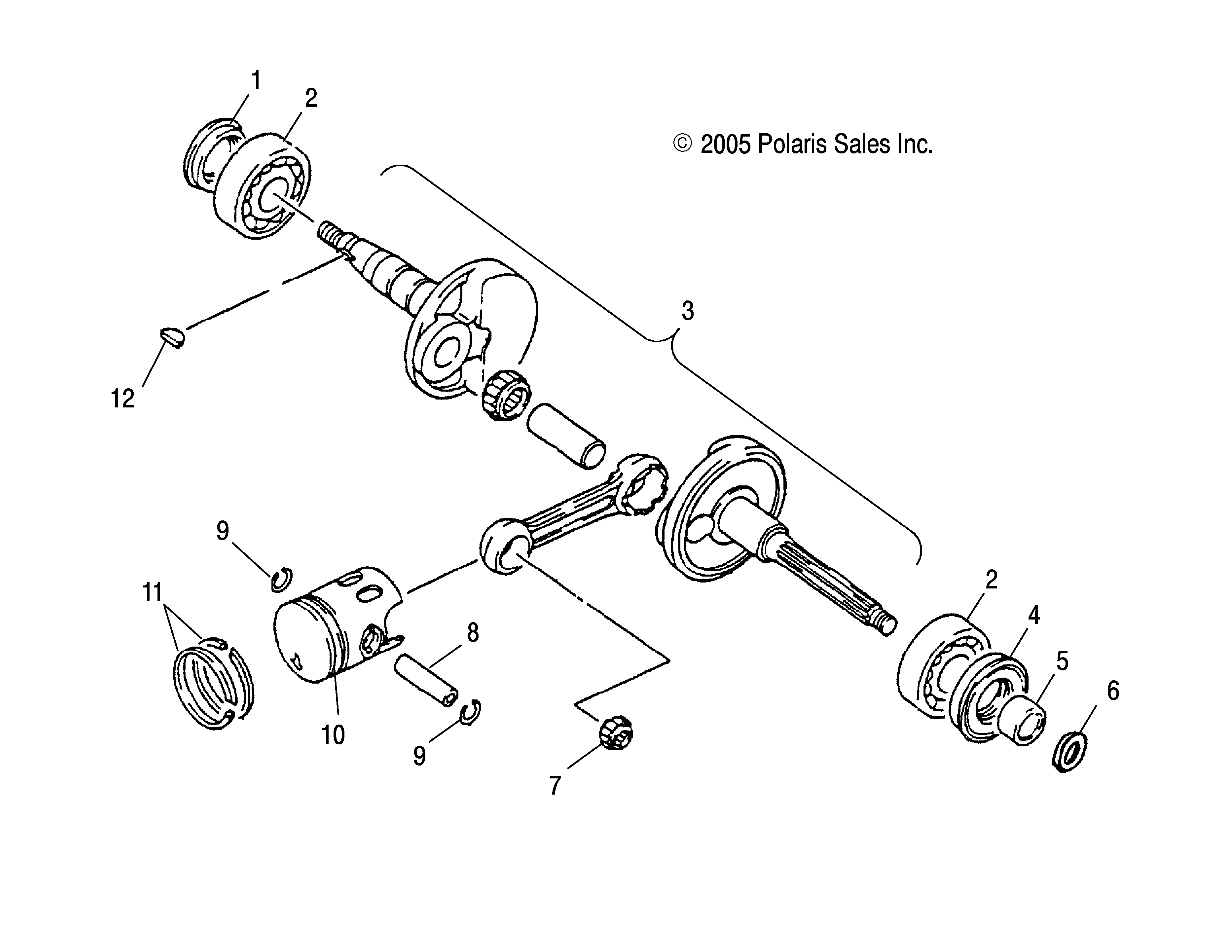 CRANKSHAFT - A06FA09CA/CB/CC (4999202399920239A04)