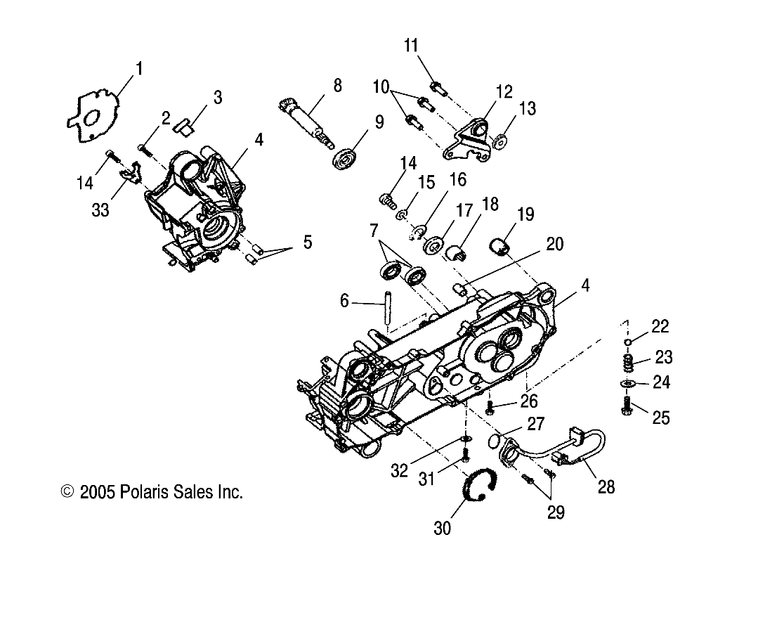 CRANKCASE - A06KA09CA/CB/CC/CD (4999202399920239A10)