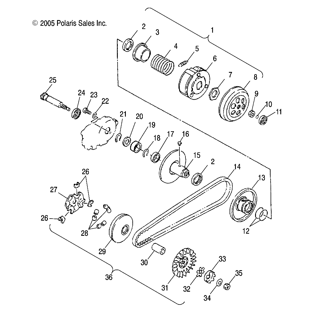 DRIVE PULLEY - A06KA09CA/CB/CC/CD (4999202399920239A13)