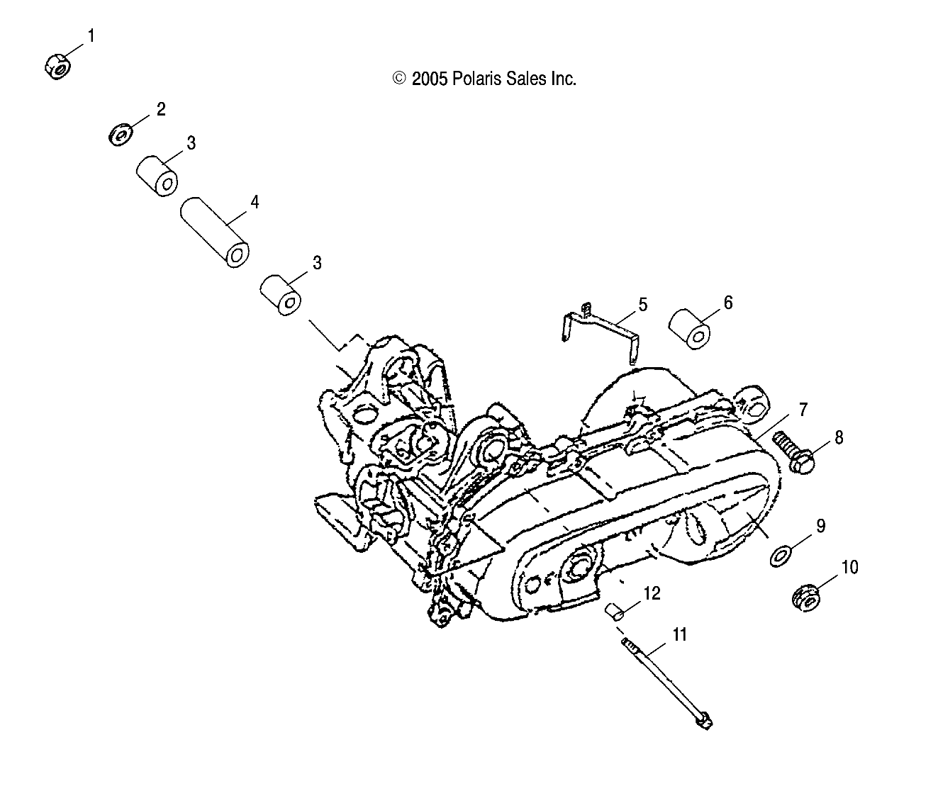 ENGINE BRACKET - A05KA09CA/CB (4999202399920239B01)