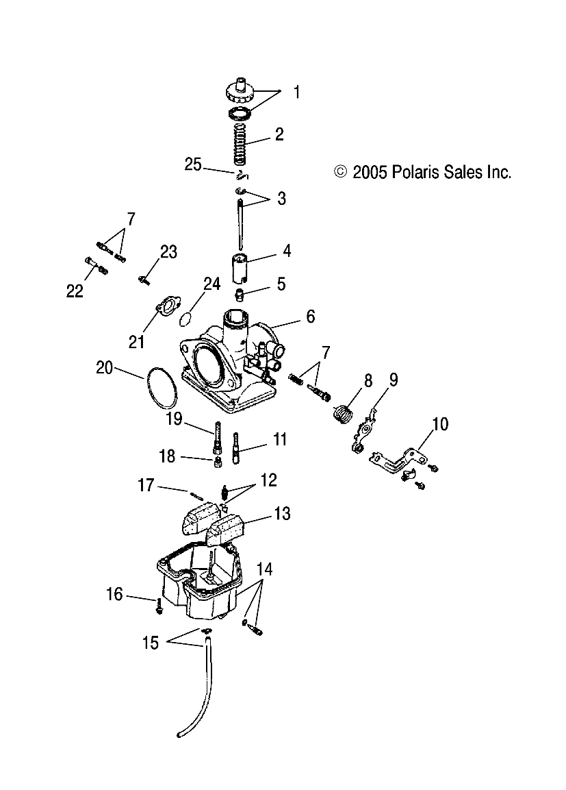 CARBURETOR - A05PB20EA/EB/EC/ED (4999202449920244A14)