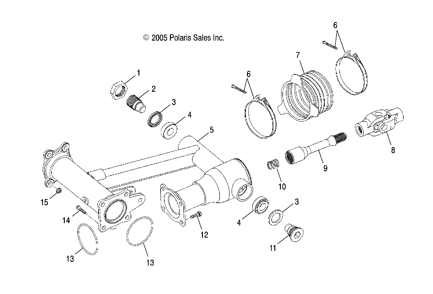 SWING ARM, REAR - A06PB20AA/AB/AC/LE (4999202449920244B04)