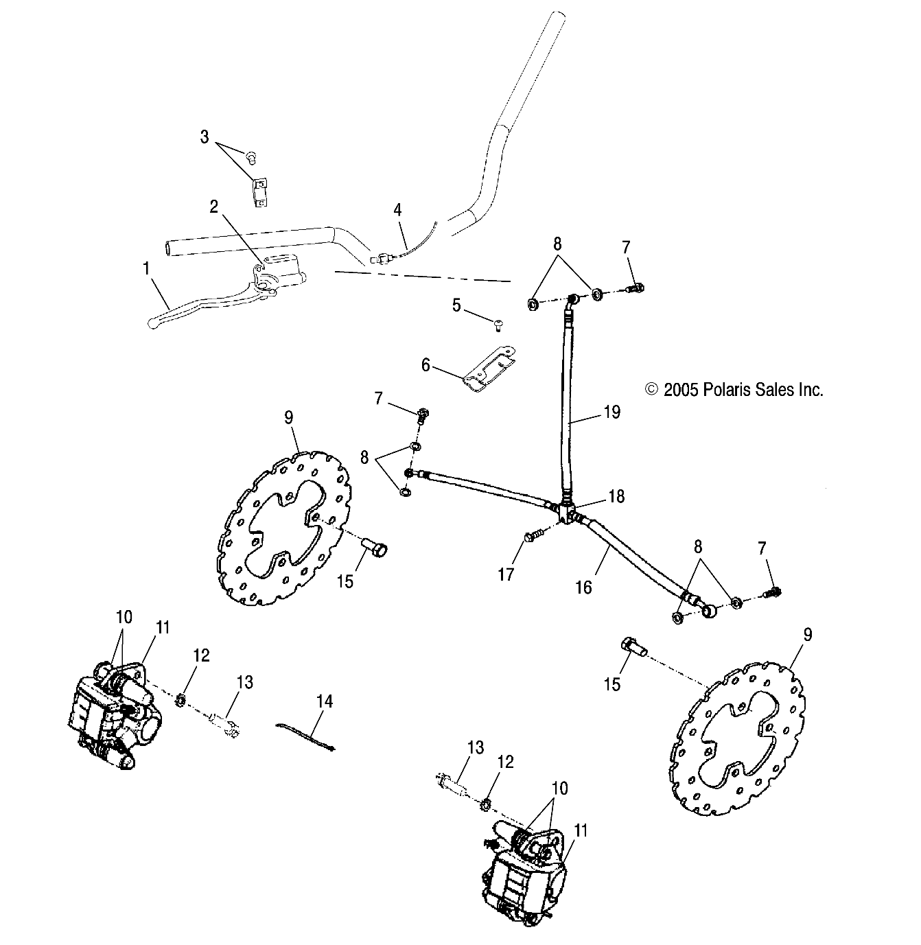 BRAKE, FRONT - A06PB20AA/AB/AC/LE (4999202449920244B12)