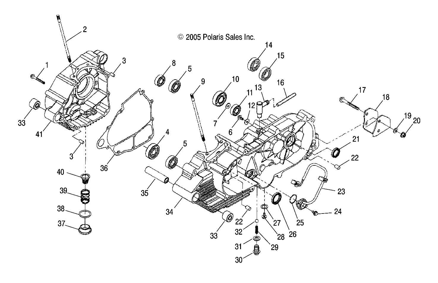 ENGINE, CRANKCASE - A09PB20EB (4999202509920250A06)