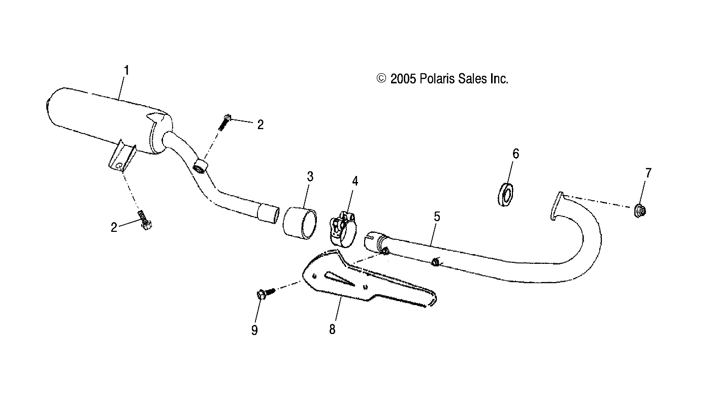 EXHAUST - A06PB20EA/EB (4999202509920250B04)