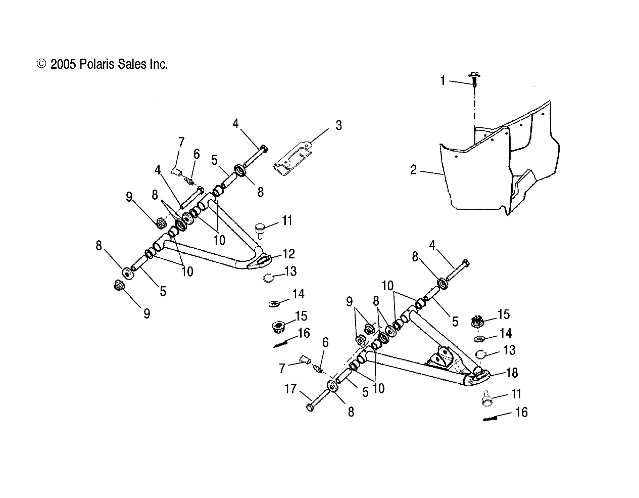 CONTROL ARM and FOOTREST - A06PB20EA/EB (4999202509920250B07)