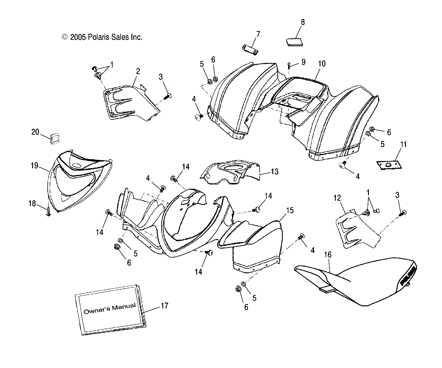 CAB/SEAT - A06PB20EA/EB (4999202509920250B09)