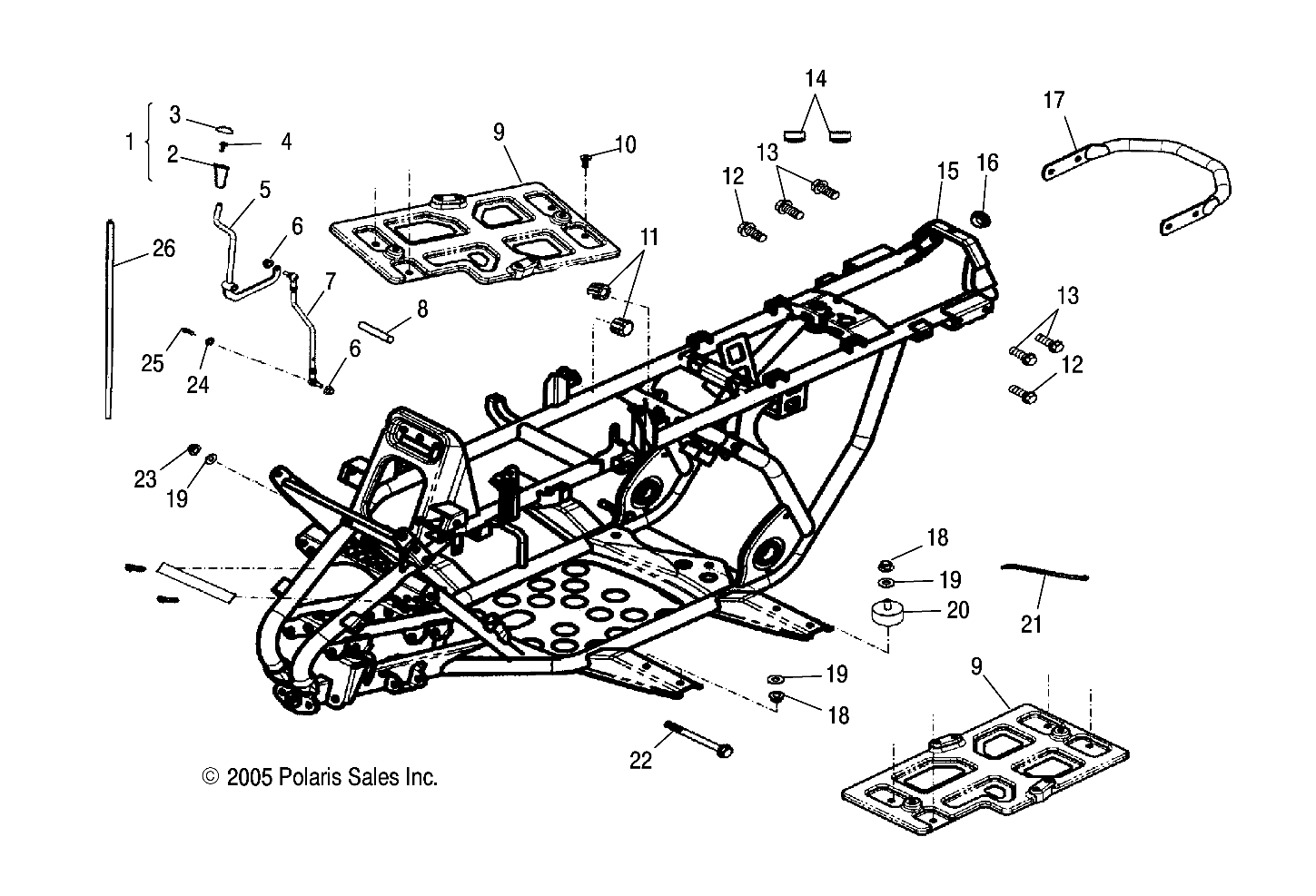 FRAME BODY - A06SB20AA/AB (4999202799920279B03)