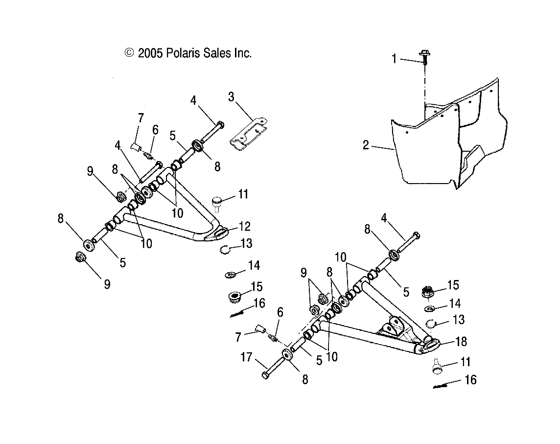 CONTROL ARM and FOOTREST - A06SB20AA/AB (4999202799920279B05)