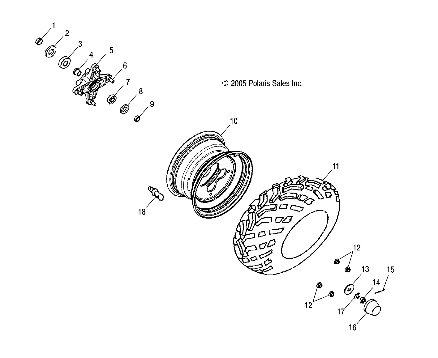 WHEEL, FRONT - A07SB20AA (4999202799920279B10)