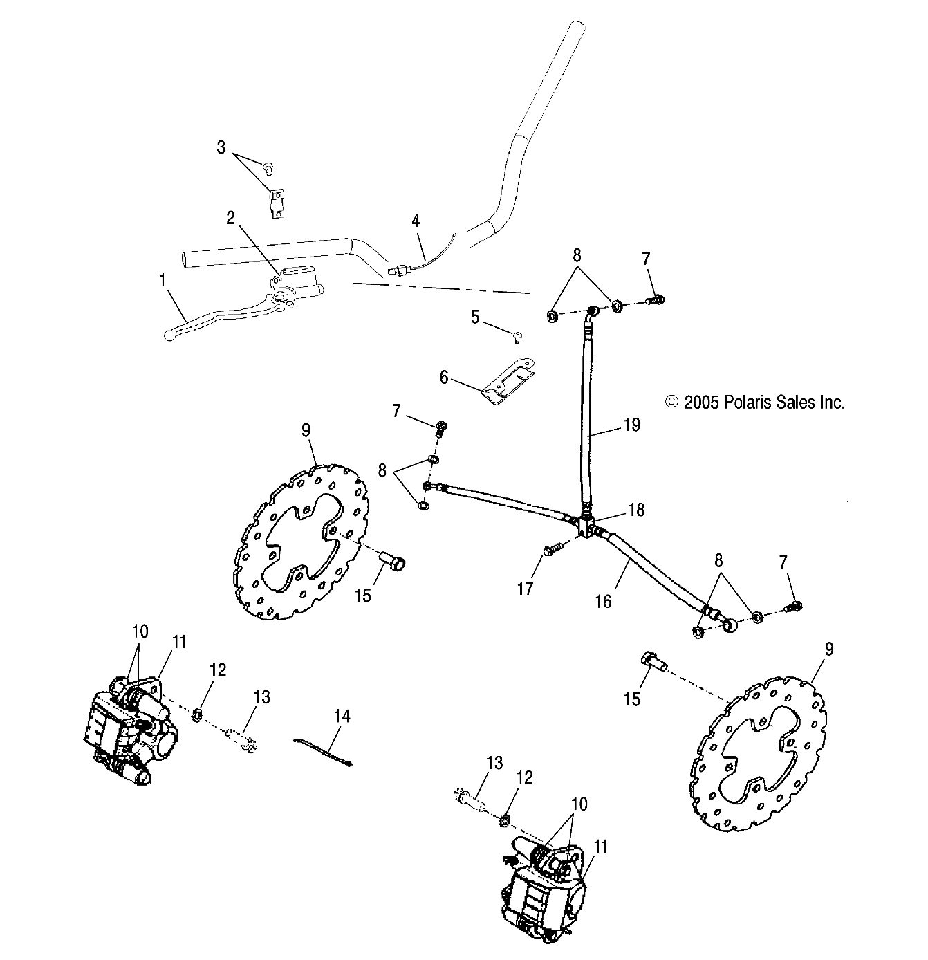 BRAKE, FRONT - A06SB20AA/AB (4999202799920279B12)