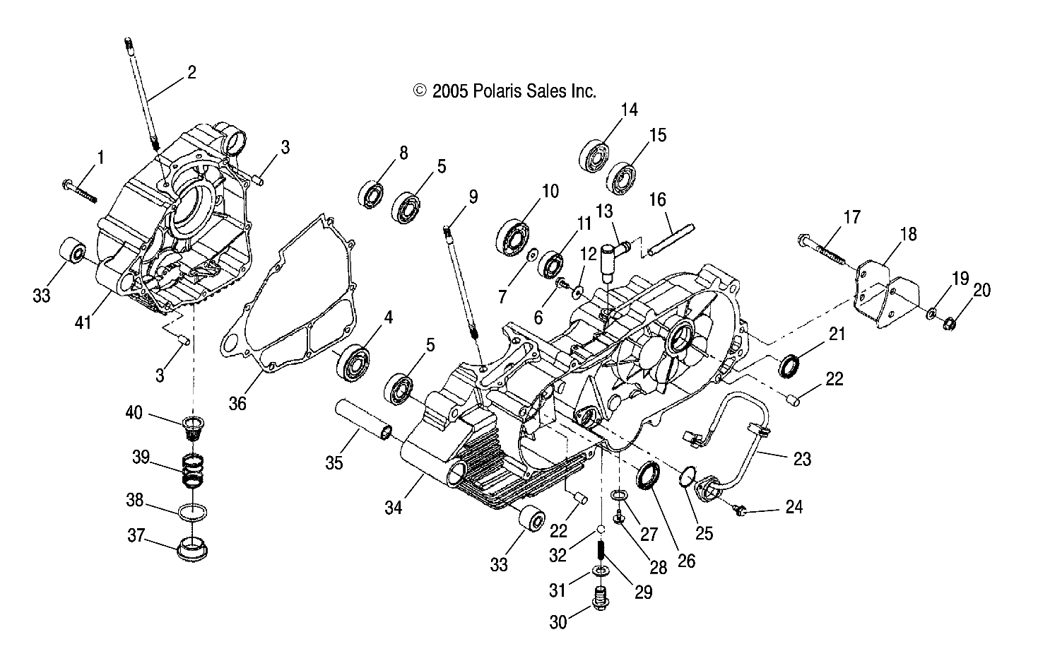 CRANKCASE - A06PB20VA/VB (4999202869920286A05)