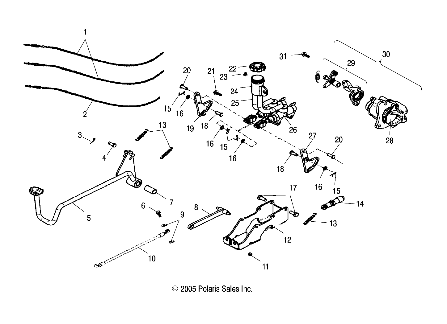 BRAKE, REAR - A06PB20VA/VB (4999202869920286B13)