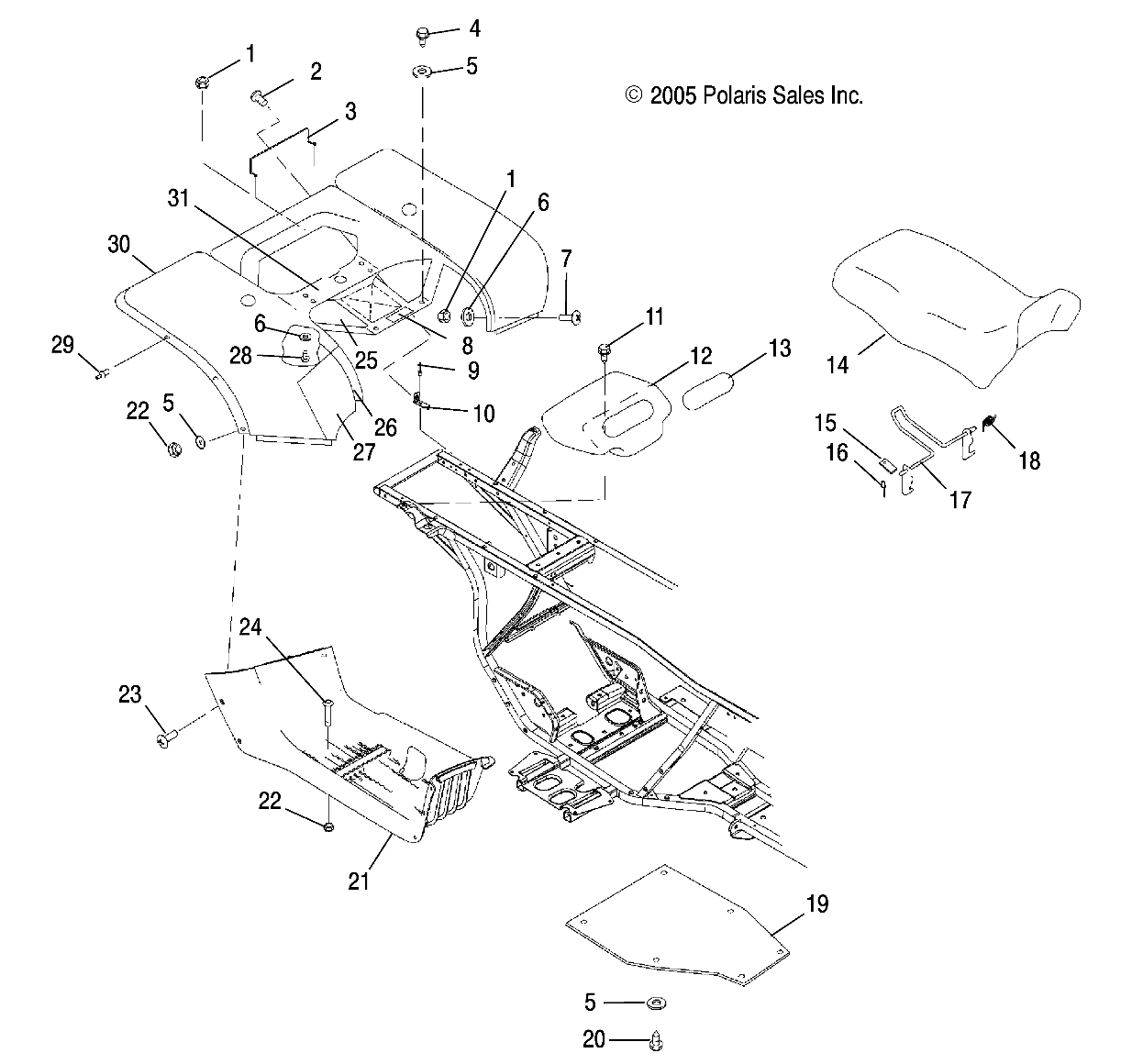 CAB, REAR and SEAT - A06CA32AA/AB (4999202939920293A04)