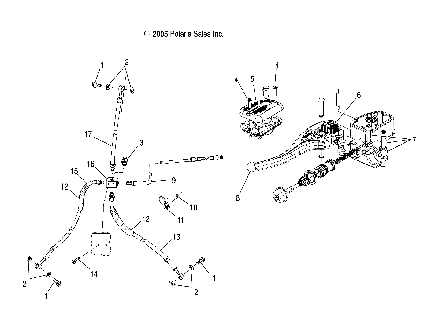 CONTROLS - MASTER CYLINDER/BRAKE LINE - A06CA32AA/AB (4999202939920293B04)