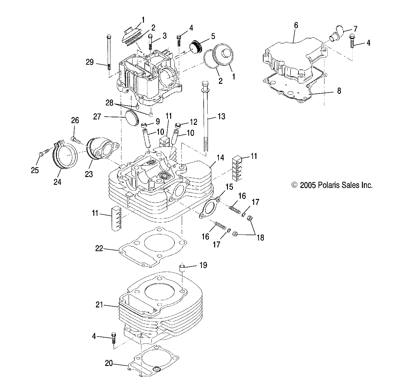 ENGINE, CYLINDER - A07CA32AA (4999202939920293C08)