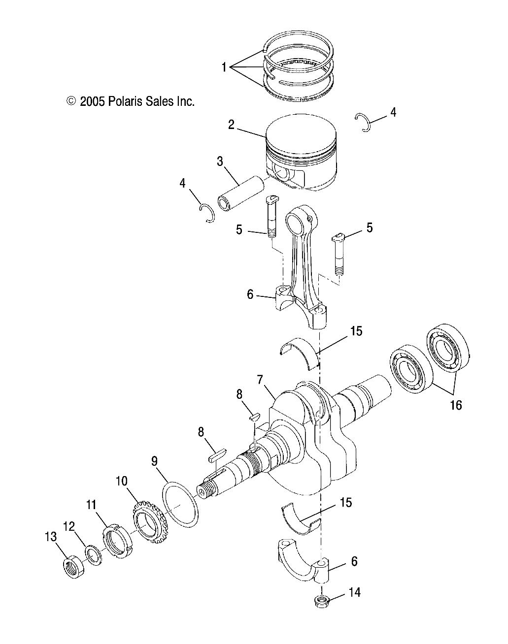 ENGINE, CRANKSHAFT and PISTON - A07CA32AA (4999202939920293C09)