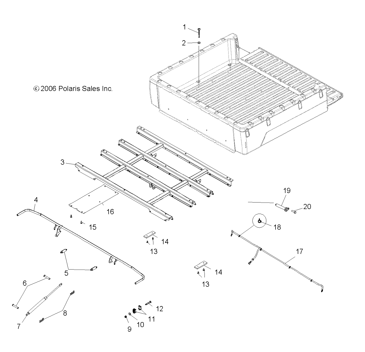 BODY, BOX MOUNTING - R08RH68 ALL OPTIONS (4999203249920324A10)