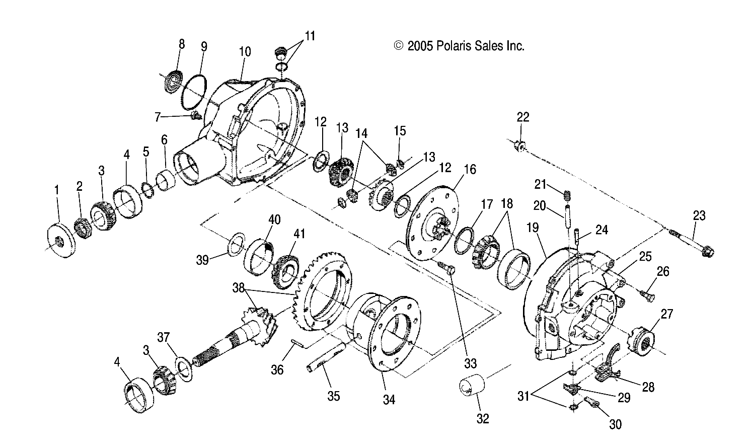 GEARCASE, REAR - R06RD50AB/AC (4999203249920324D02)