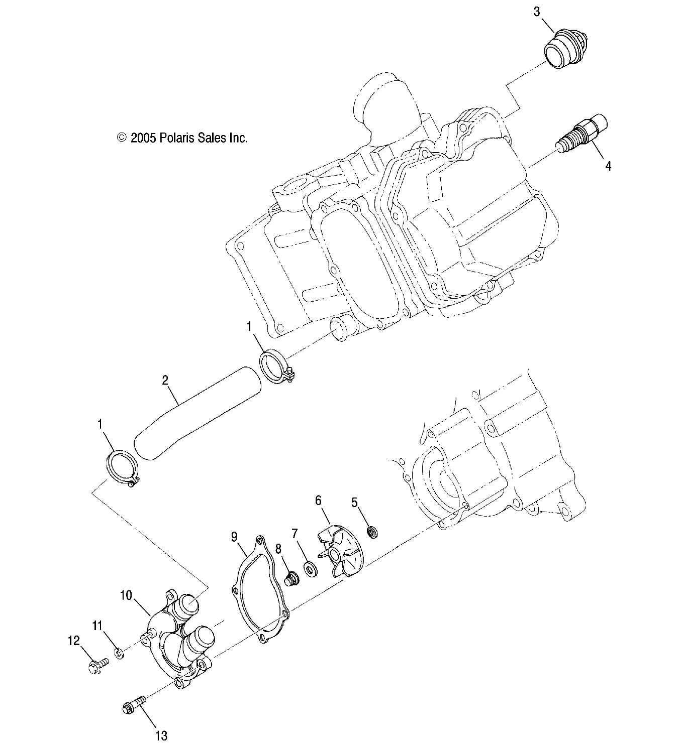 ENGINE, WATER PUMP - R07RH50AF/AR/AT (4999203249920324E01)