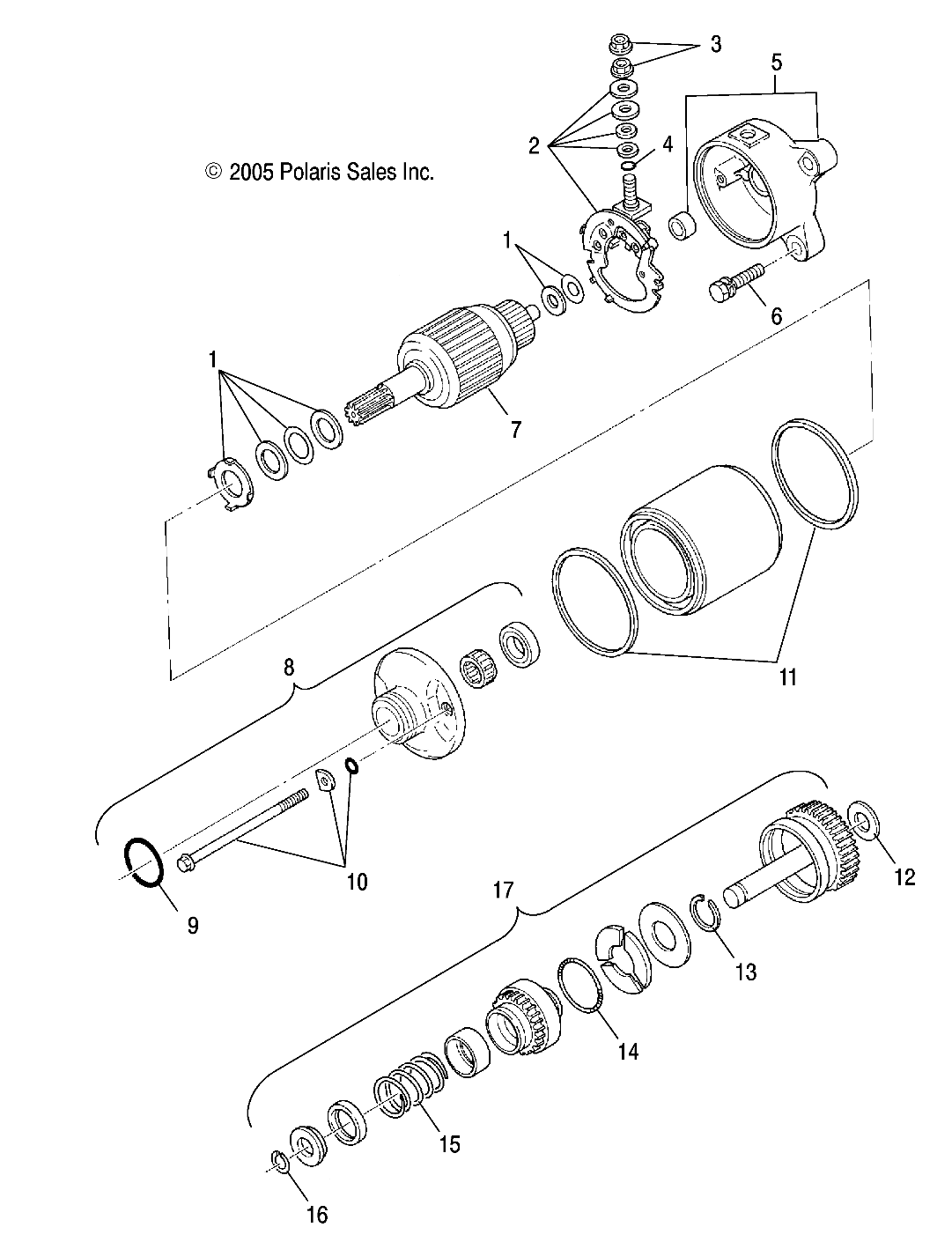 STARTING MOTOR - R06RD50AB/AC (4999203249920324E05)