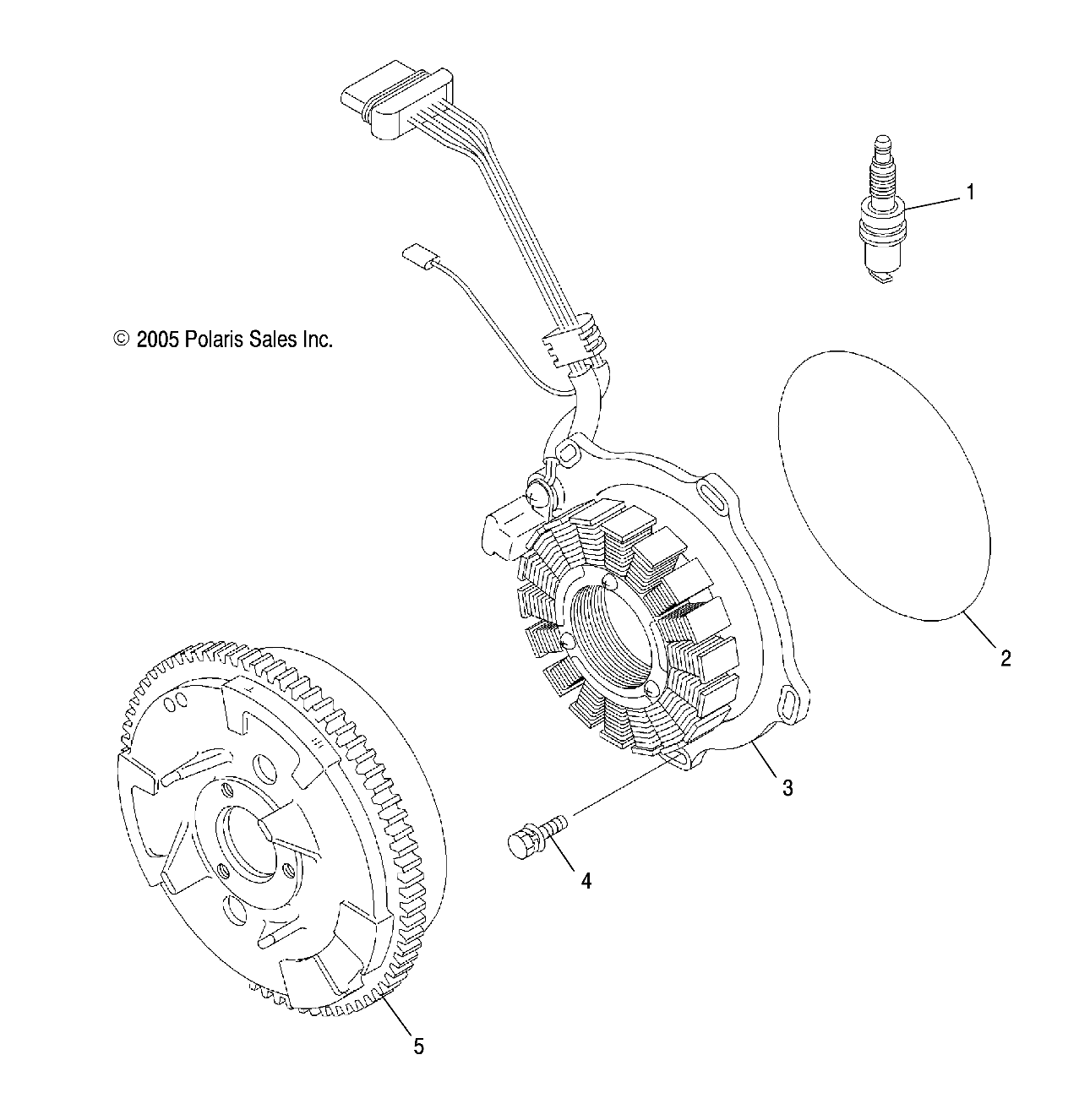 ENGINE, FLYWHEEL and STATOR - R12WH50AG/AH/AK/AR (4999203249920324E06)