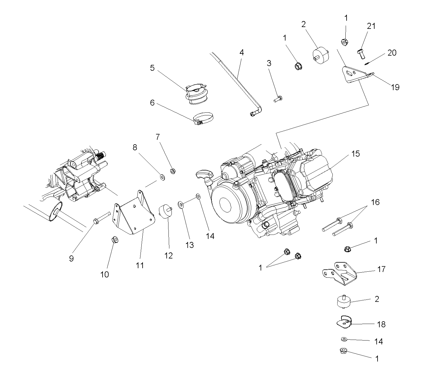 ENGINE MOUNTING - A06MN50AU/AW (4999204069920406B04)