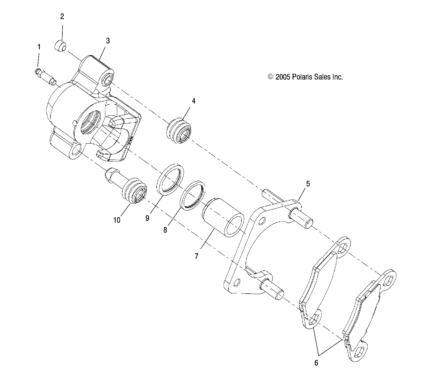 BRAKES, CALIPER, REAR - R19RME57D7 (4999204069920406B10)