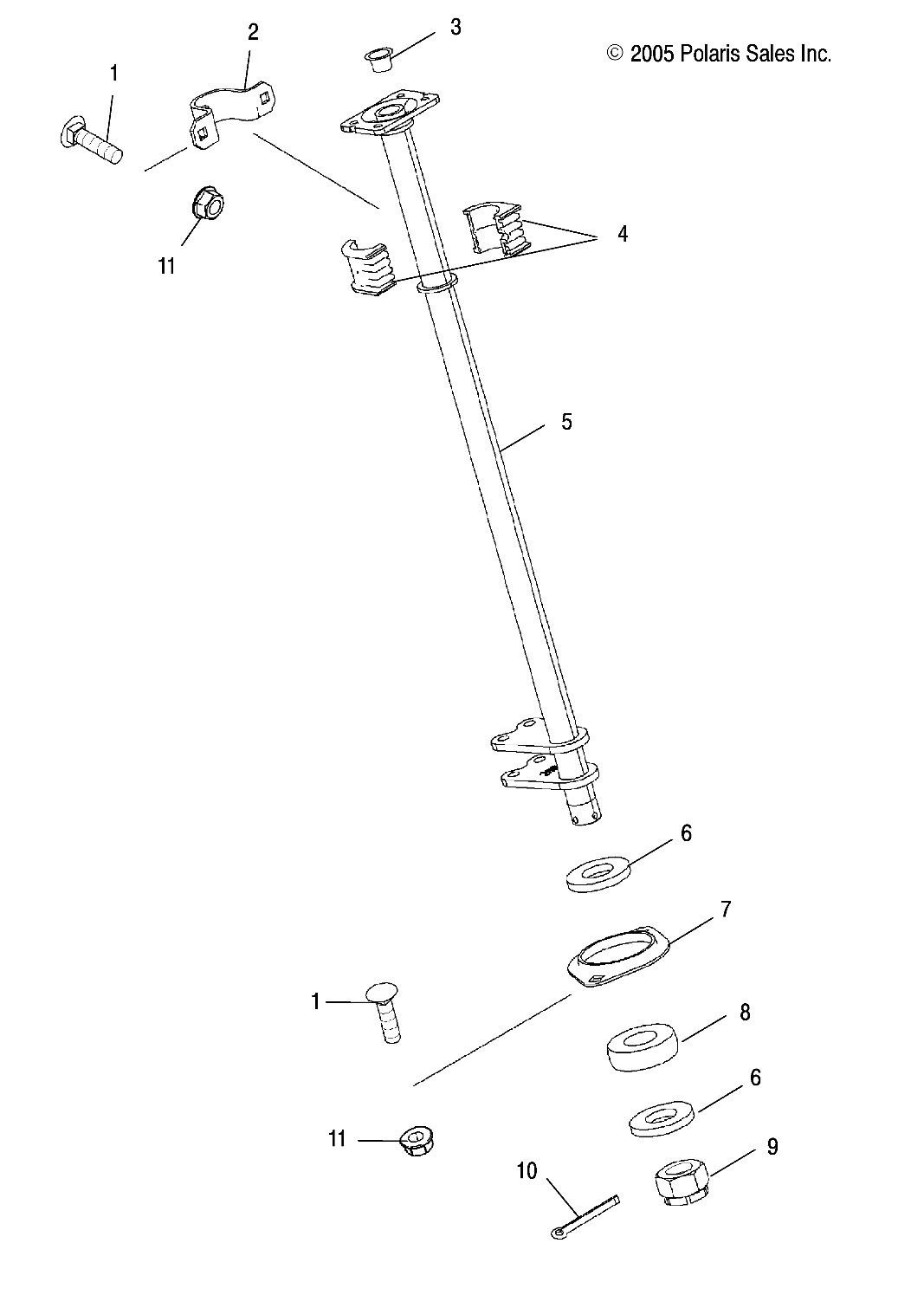 STEERING POST - A07TH76AU/TN76AF/AL/AU (4999204069920406C09)