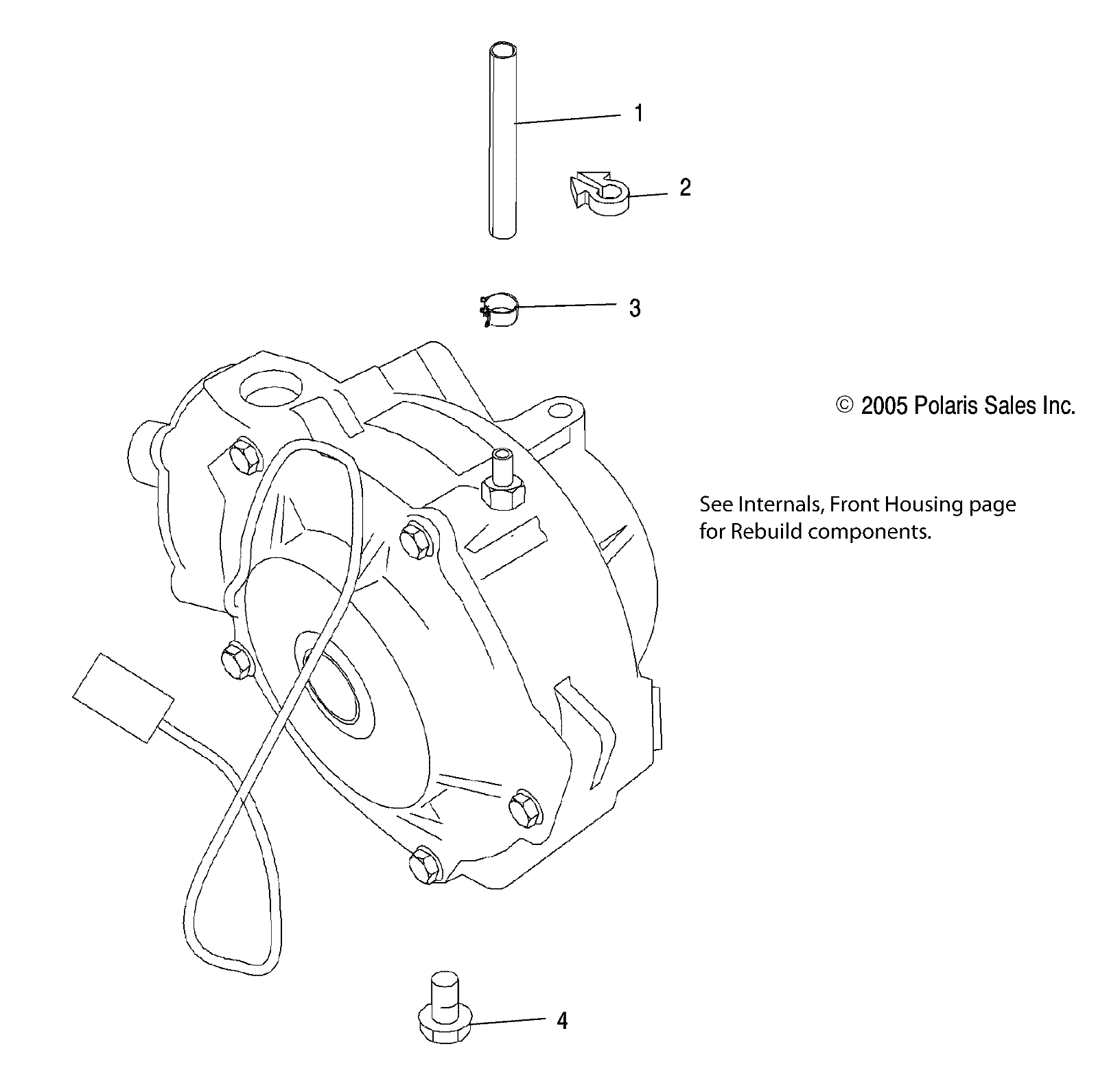 HOUSING, FRONT MOUNTING (DEMAND DRIVE) - A06MN50AU/AW (4999204069920406D10)