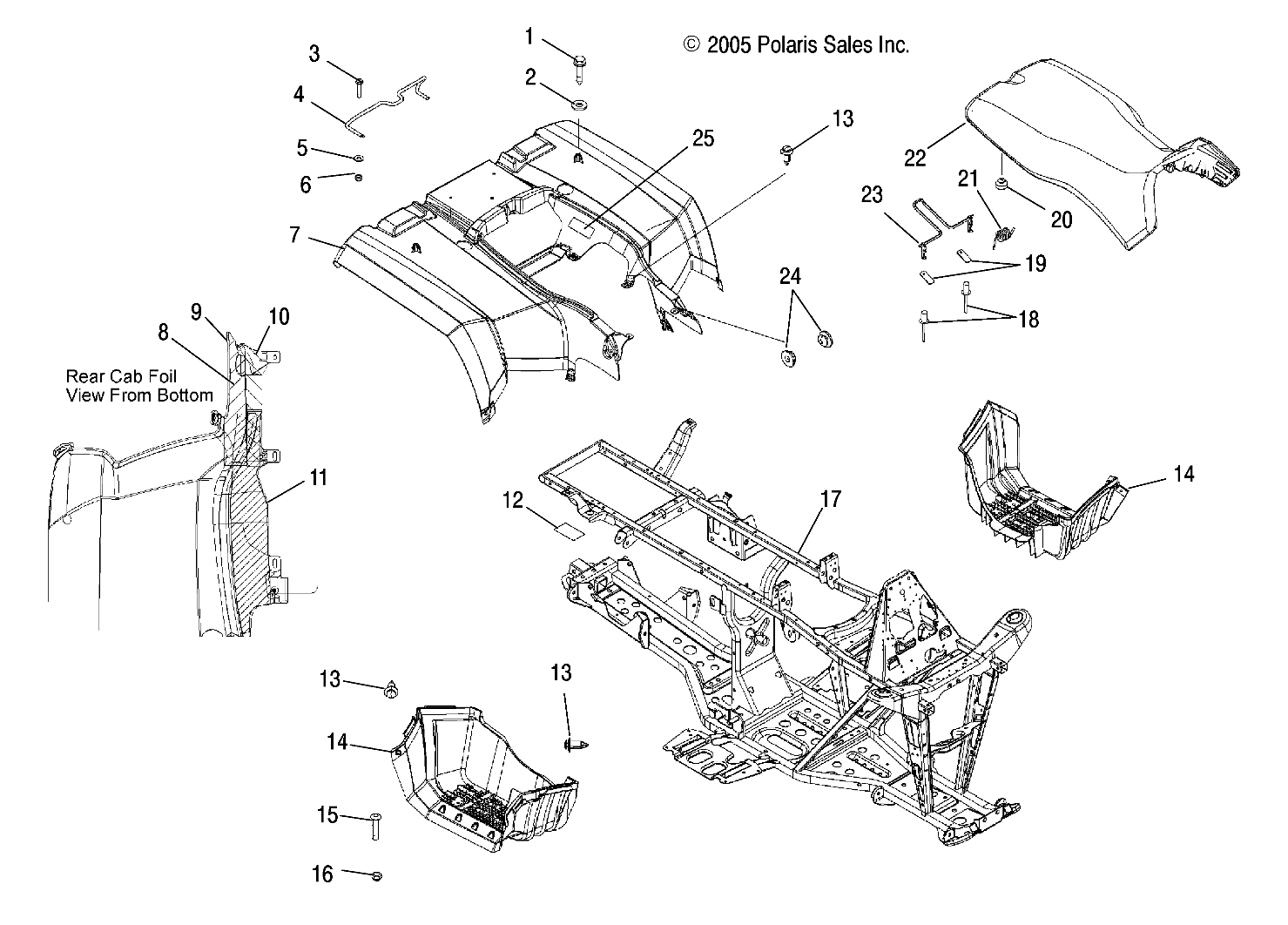 CAB, REAR and SEAT - A06MH50FC (4999205499920549A03)