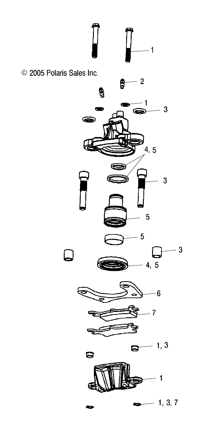 CALIPER, REAR - A06MH50FC (4999205499920549B05)