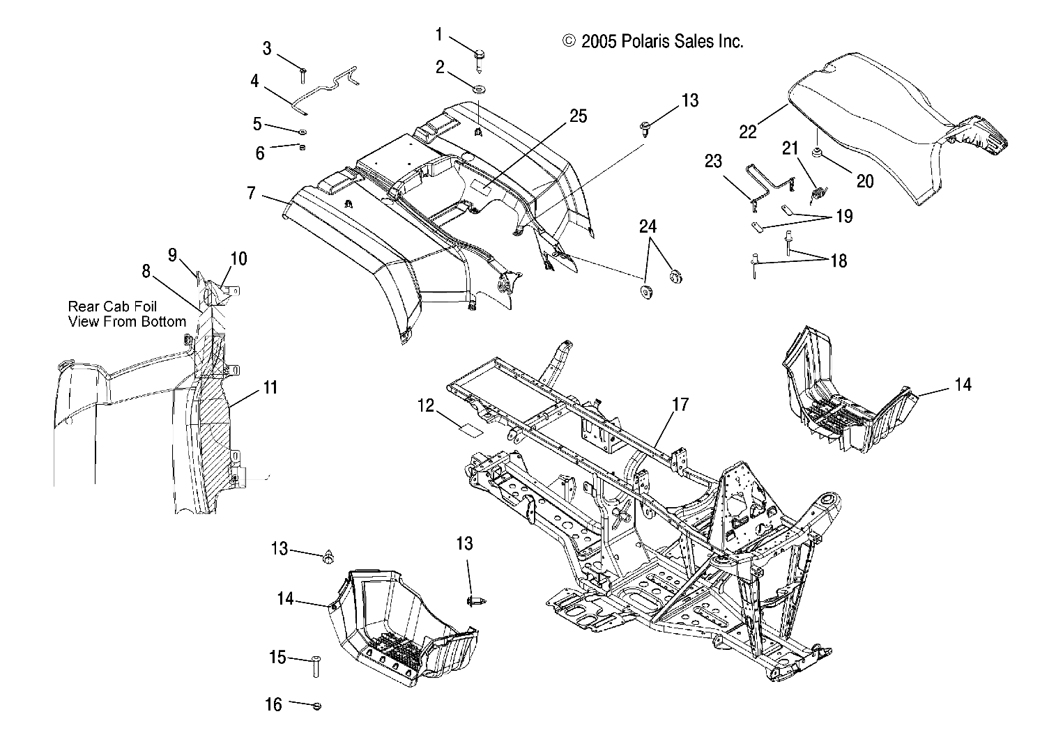 CAB, REAR and SEAT - A06MH50FB (4999206649920664A03)