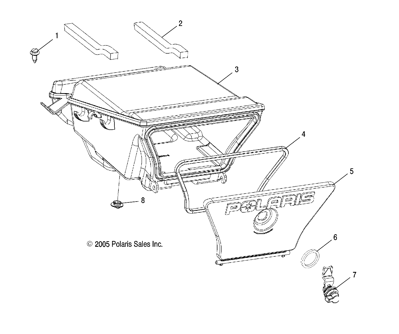 STORAGE BOX, REAR - A06MH46 ALL OPTIONS (4999206649920664A08)