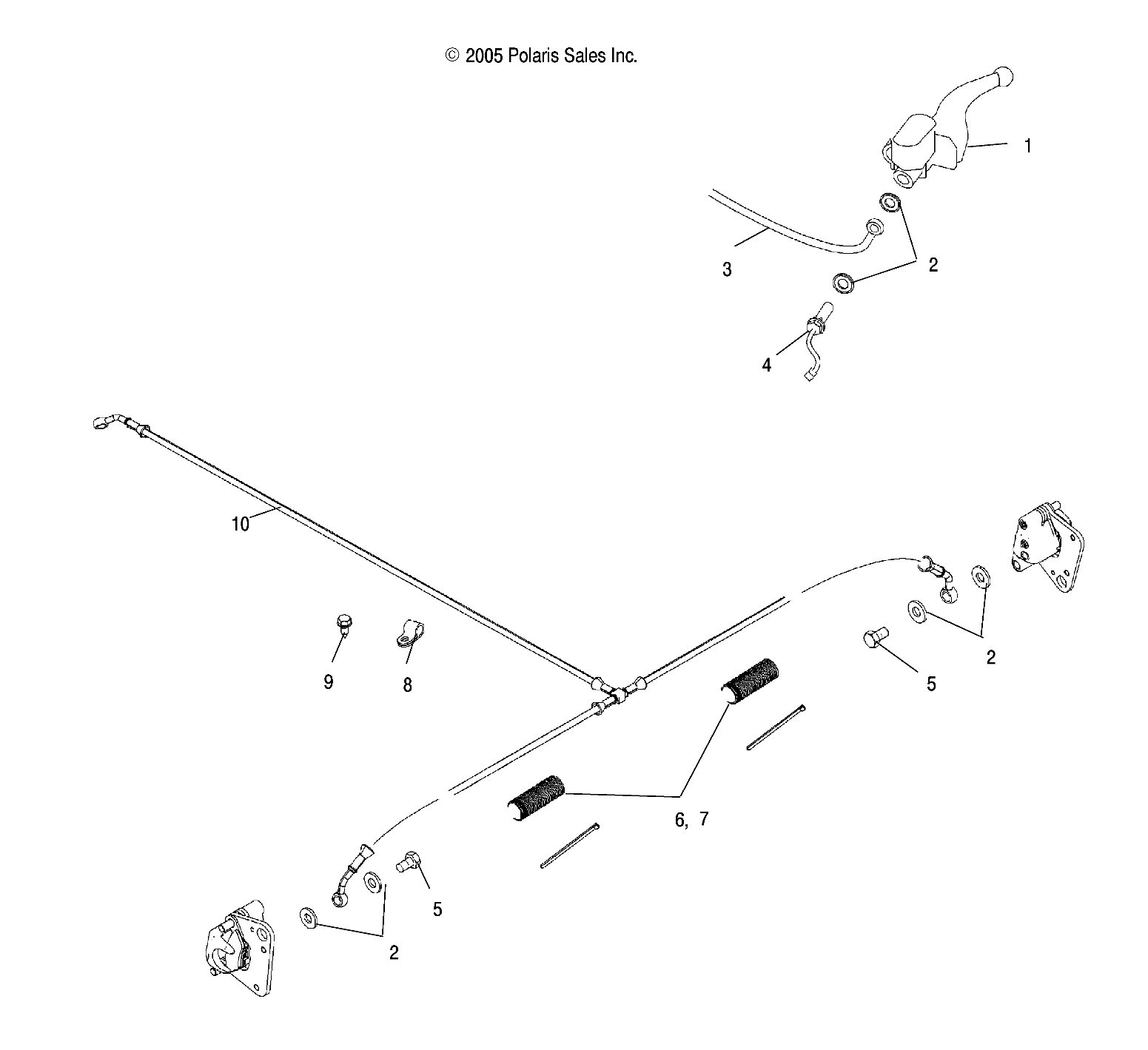 BRAKE LINES, FRONT - A06MH50FB (4999206649920664B05)