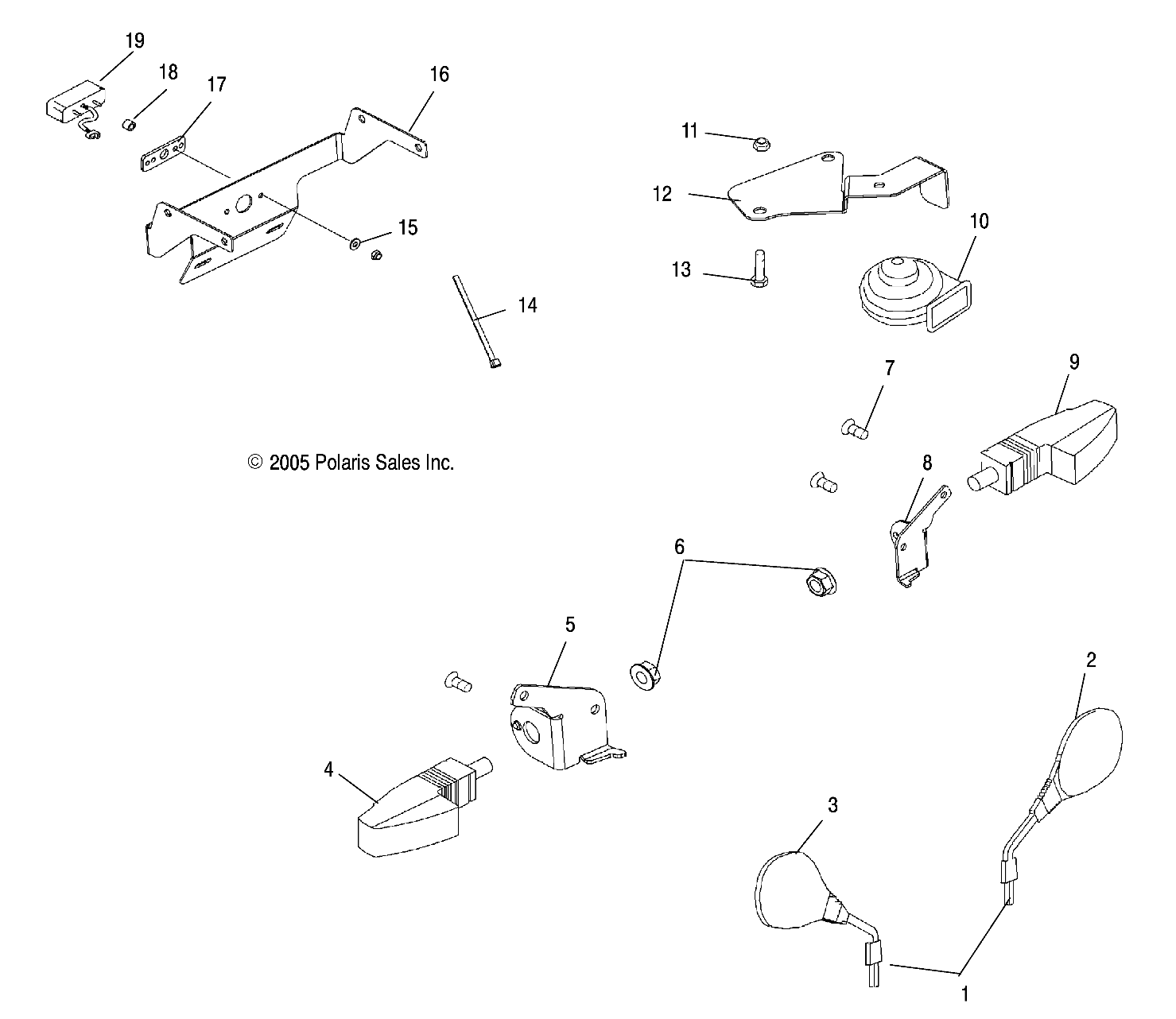 TURN SIGNALS/MIRRORS/HORN - A06MH50FB (4999206649920664C01)