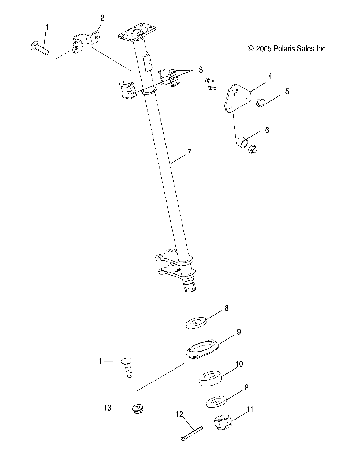 STEERING POST - A06MH50FB (4999206649920664C04)