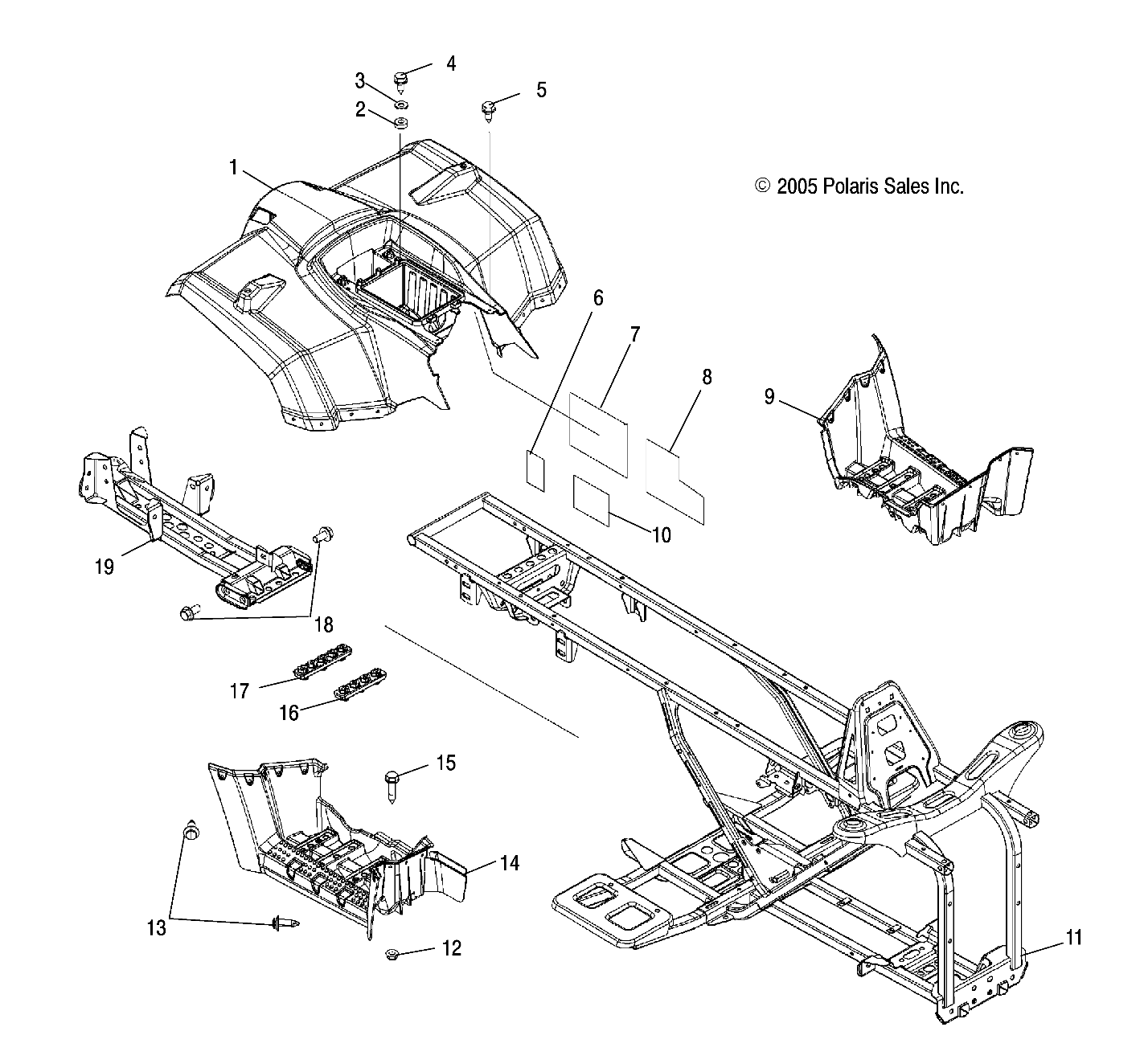 CAB, REAR, FRAME, and FOOTWELLS - A06LB27FA/LD27FB (4999206689920668A03)