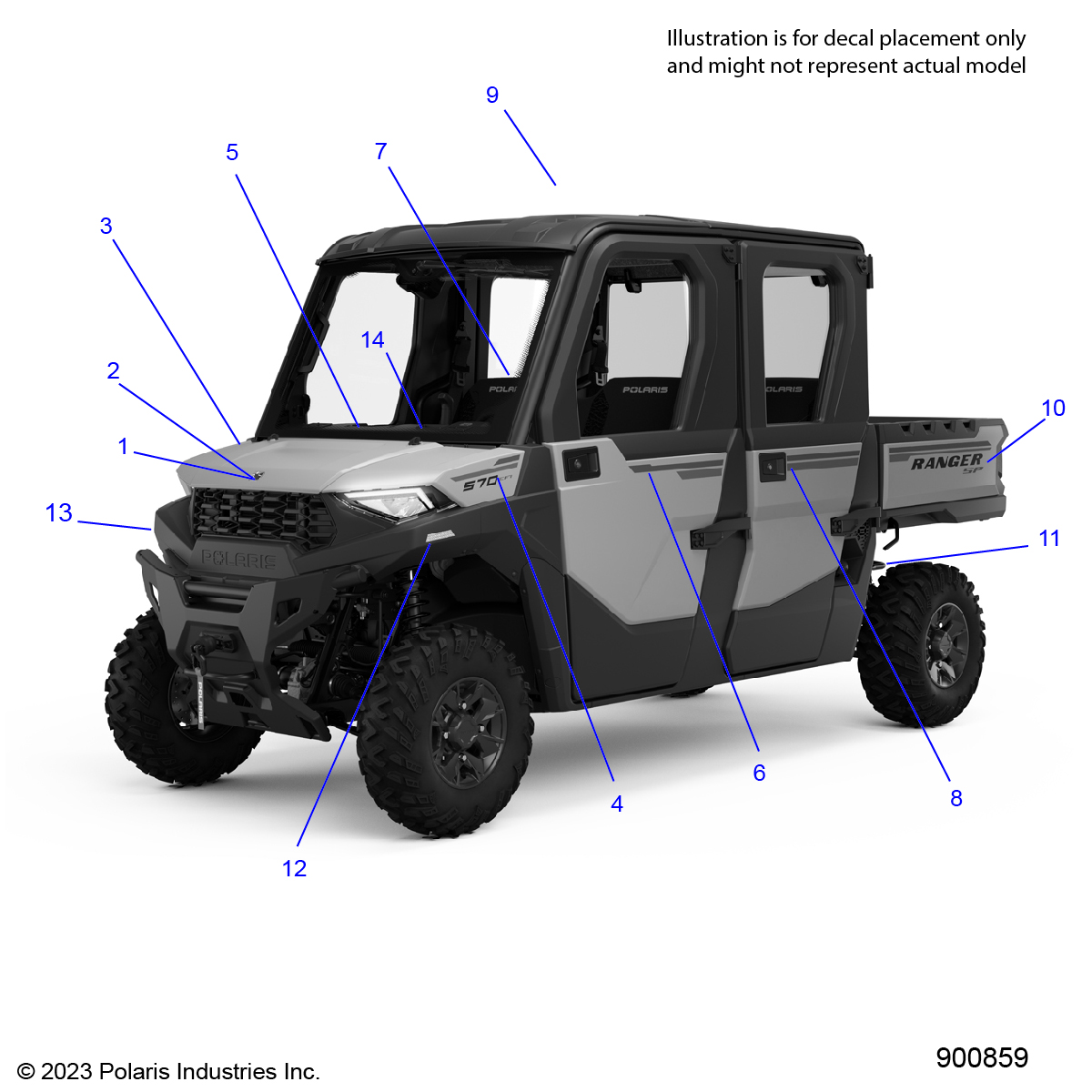 BODY, DECALS, GRAPHIC- R23M4U57B4/B9 (900859)