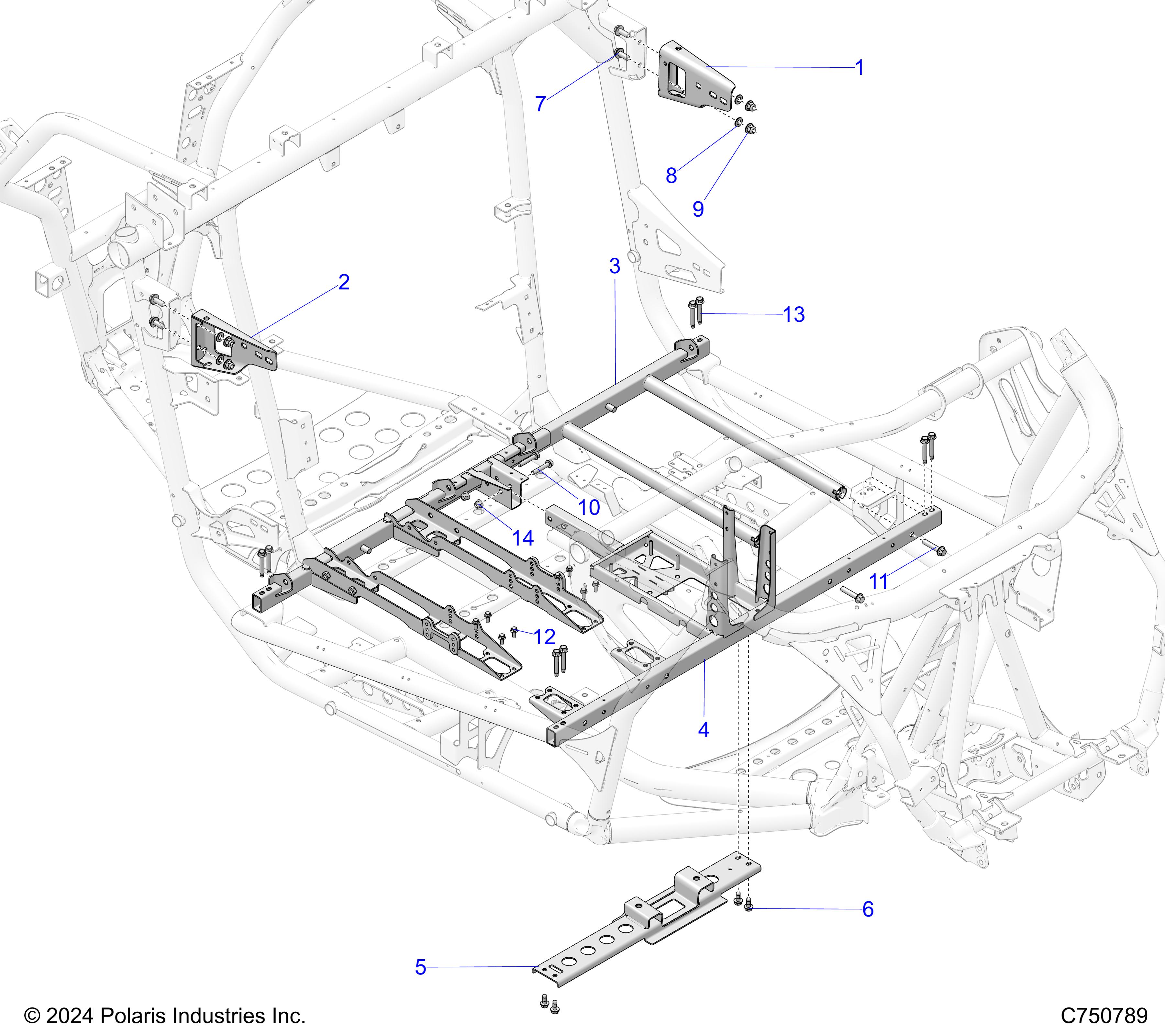 CHASSIS, MOUNTING AND BRACKETS - Z25XPD92A/92B (C750789)