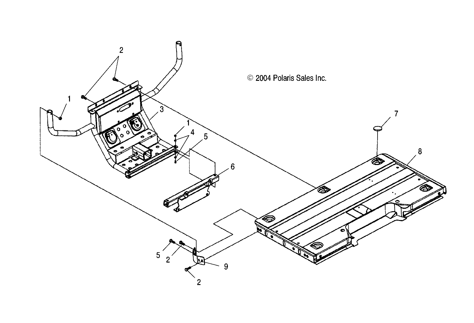 RACK MOUNTING, REAR - A05MH68AP (4999609960A06)