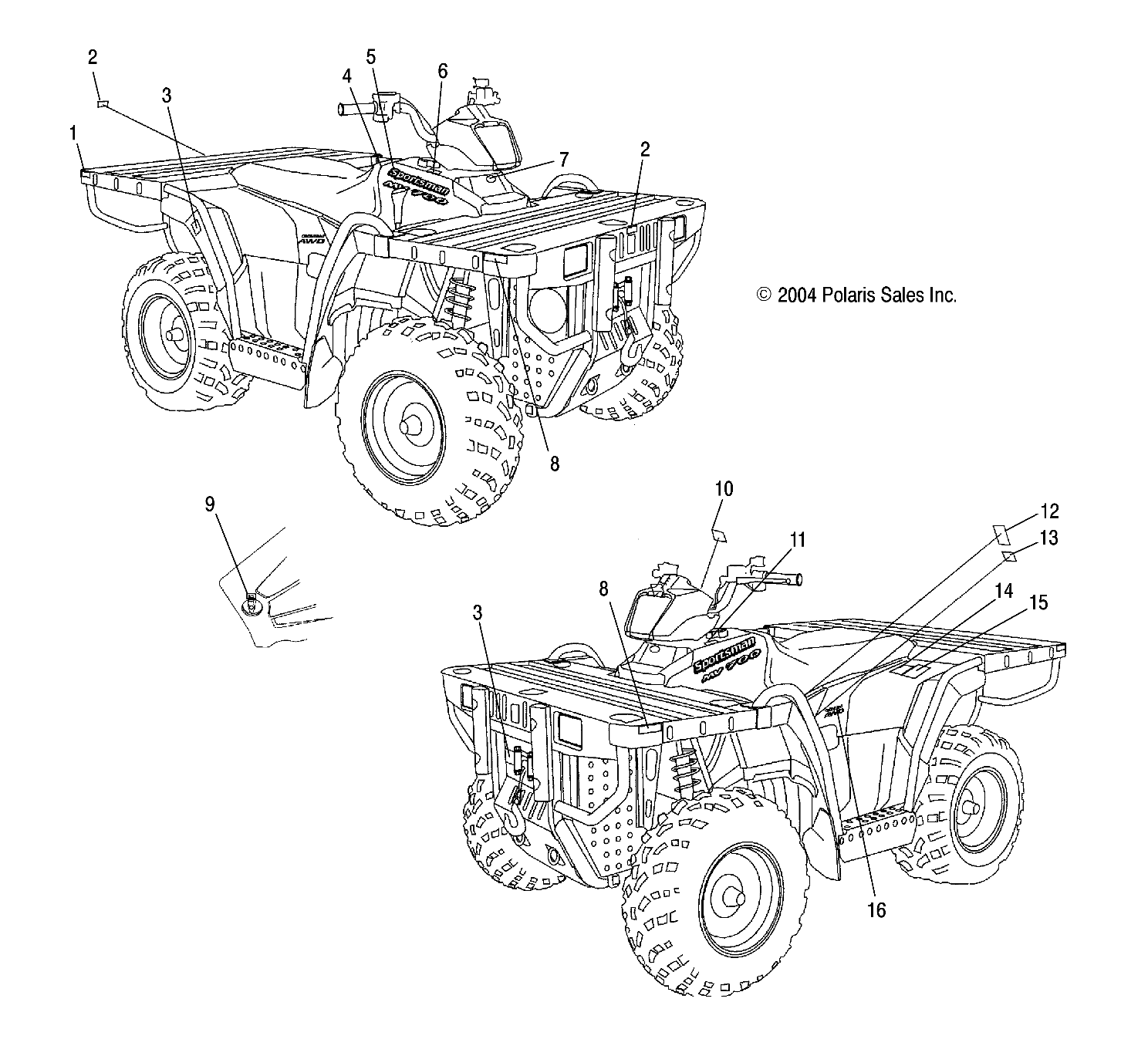 DECALS - A05MH68AP (4999609960A10)